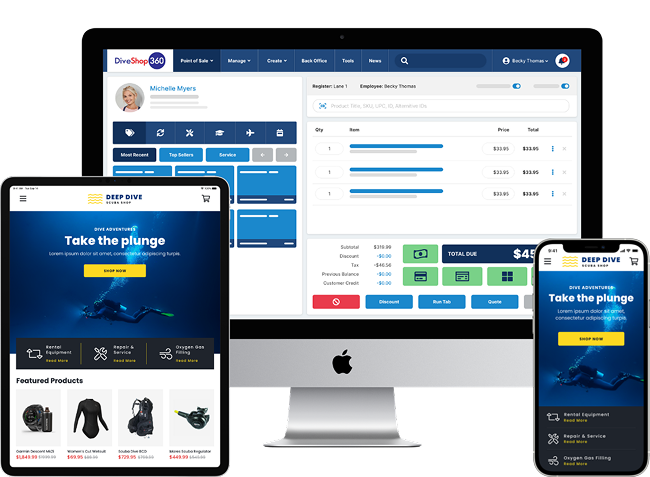 Dive POS with Devices